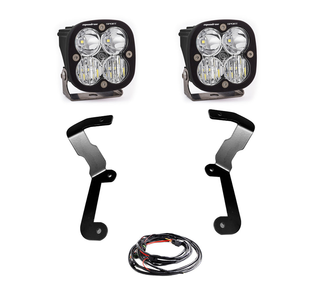 Sierra 1500 19+ Squadron Sport A Pillar Light Kit