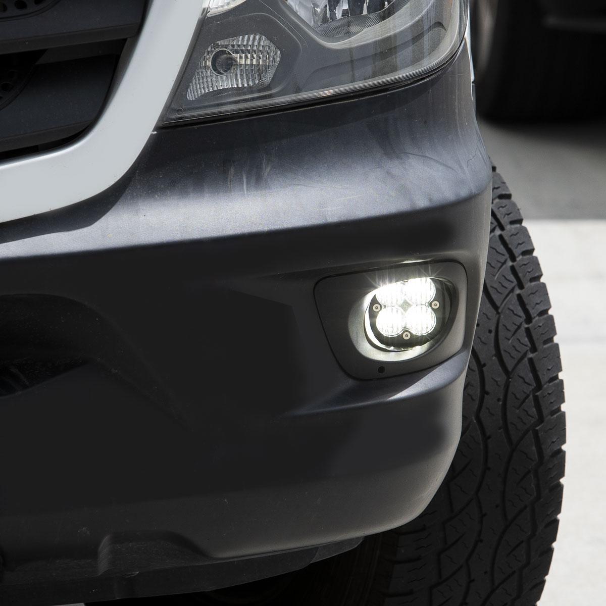 Mercedes Squadron Sport Fog Pocket Light Kit For Mercedes 2014-2018 Sprinter Van (Clear)