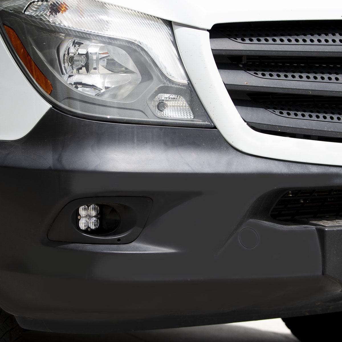 Mercedes Squadron Pro Fog Pocket Light Kit For Mercedes 2014-2018 Sprinter Van (Clear)