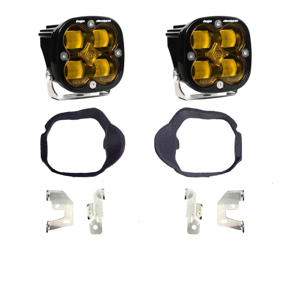 Mercedes Squadron SAE Fog Pocket Light Kit For Mercedes 2014-2018 Sprinter Van (Baja Amber)