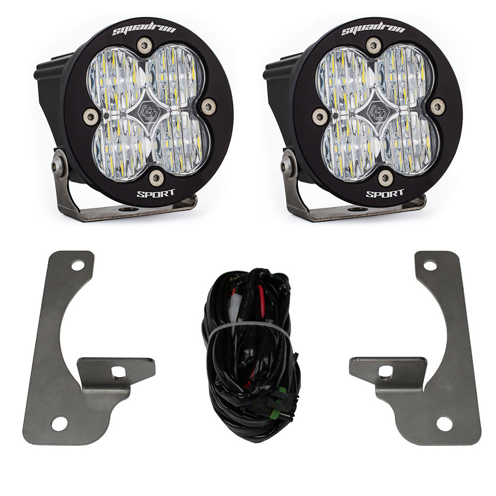 Jeep JK Squadron-R Sport Fog Pocket Light Kit Premium Bumper (Clear)-Jeep 2007-09 Wrangler JK