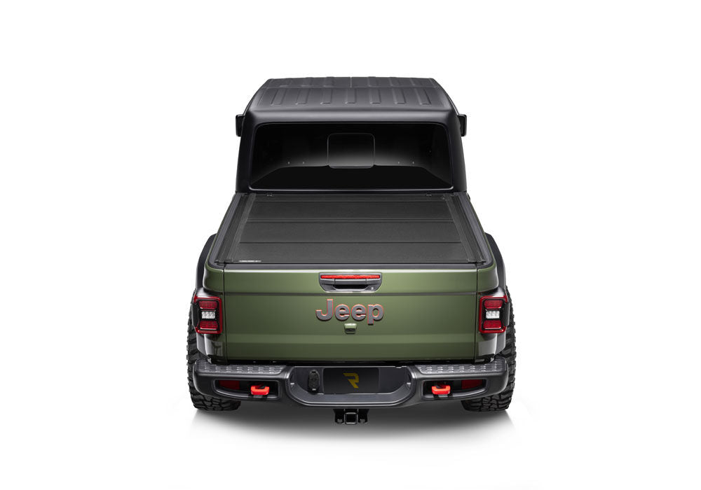 BAKFlip MX4 TS Hard Folding Truck Bed Cover 2007-2021 Toyota Tundra 5 Foot 6 Inch Bed with Deck Rail System without Trail Special Edition Storage Boxes BAK