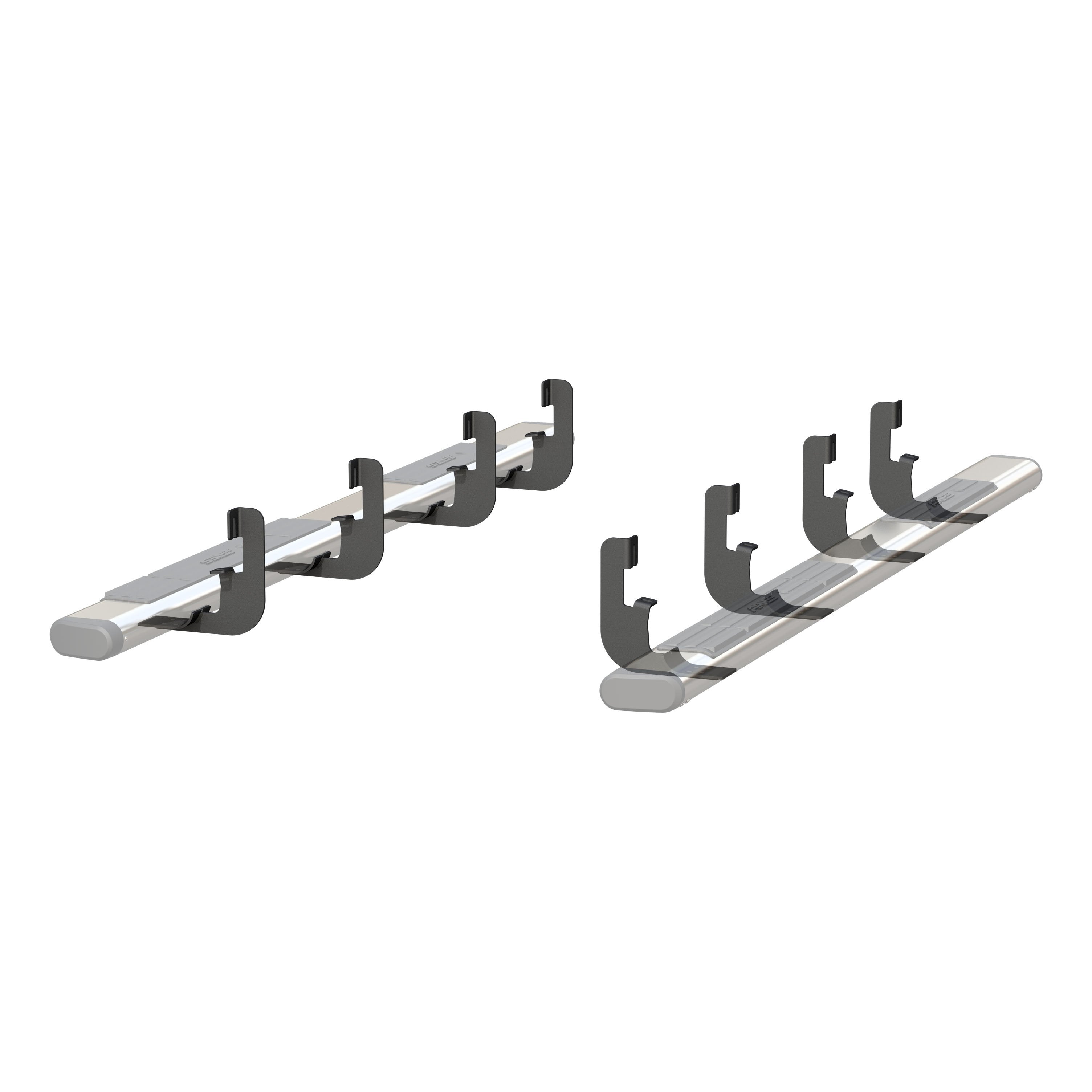 ARIES Mounting Brackets for 6" Oval Side Bars, 2019-2026 Chevy/GMC Silverado/Sierra 1500, 2020-2026 Chevy/GMC Silverado/Sierra 2500HD/3500HD