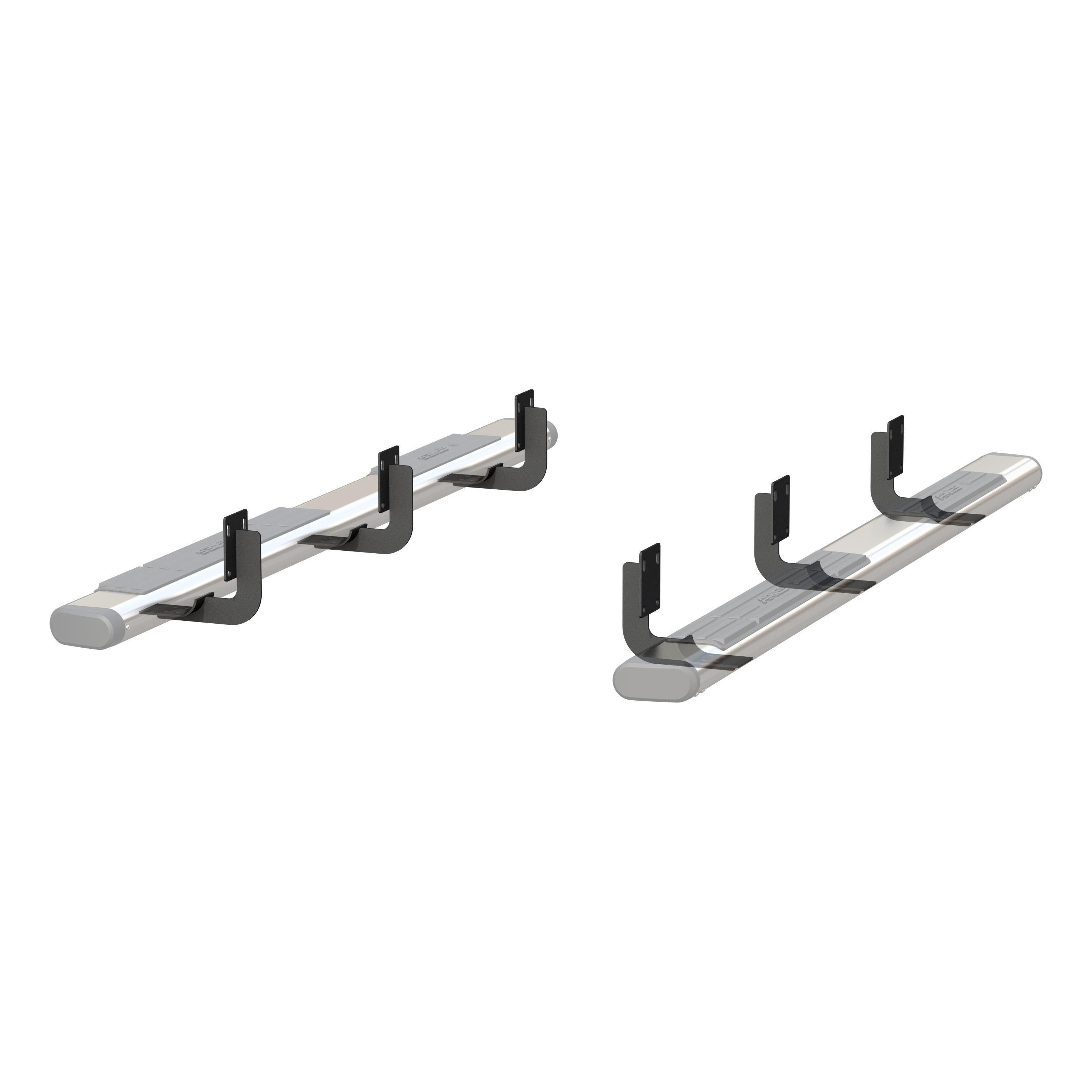 ARIES Mounting Brackets for 6" Oval Side Bars, 1999-2016 Ford F-250/F-350/F-450/F-550 Super Duty