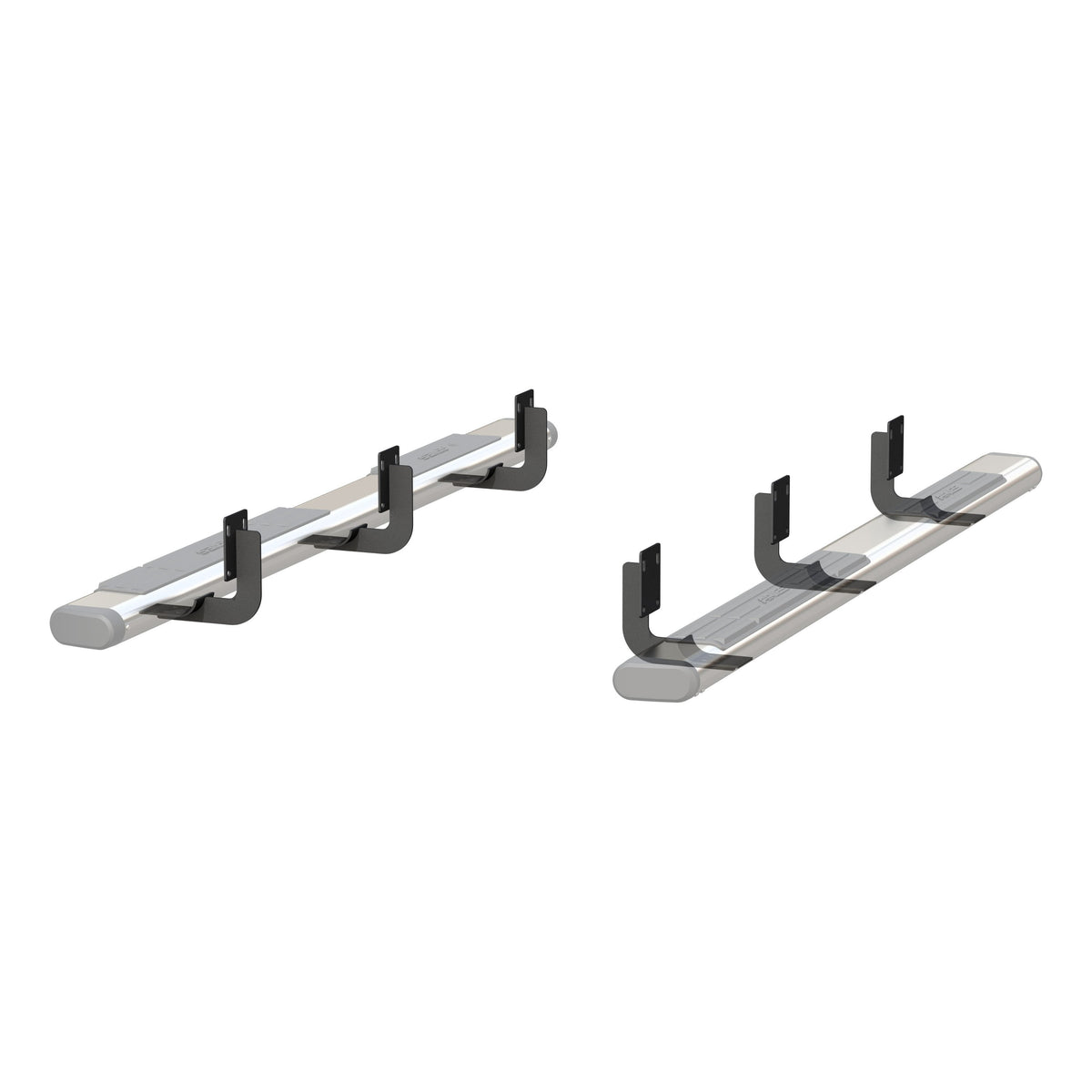 ARIES Mounting Brackets for 6" Oval Side Bars, 1999-2016 Ford F-250/F-350/F-450/F-550 Super Duty