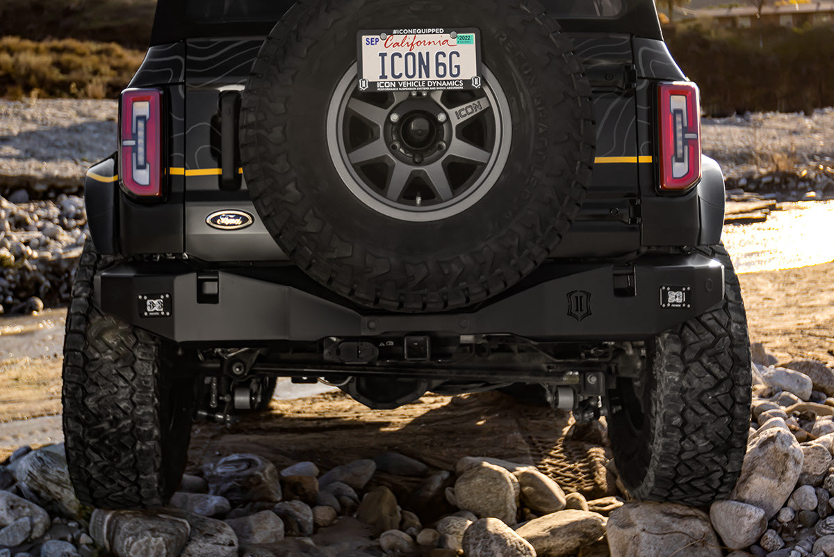 21-26 Ford Bronco Pro Series Rear Bumper ICON Impact Series Offroad Armor