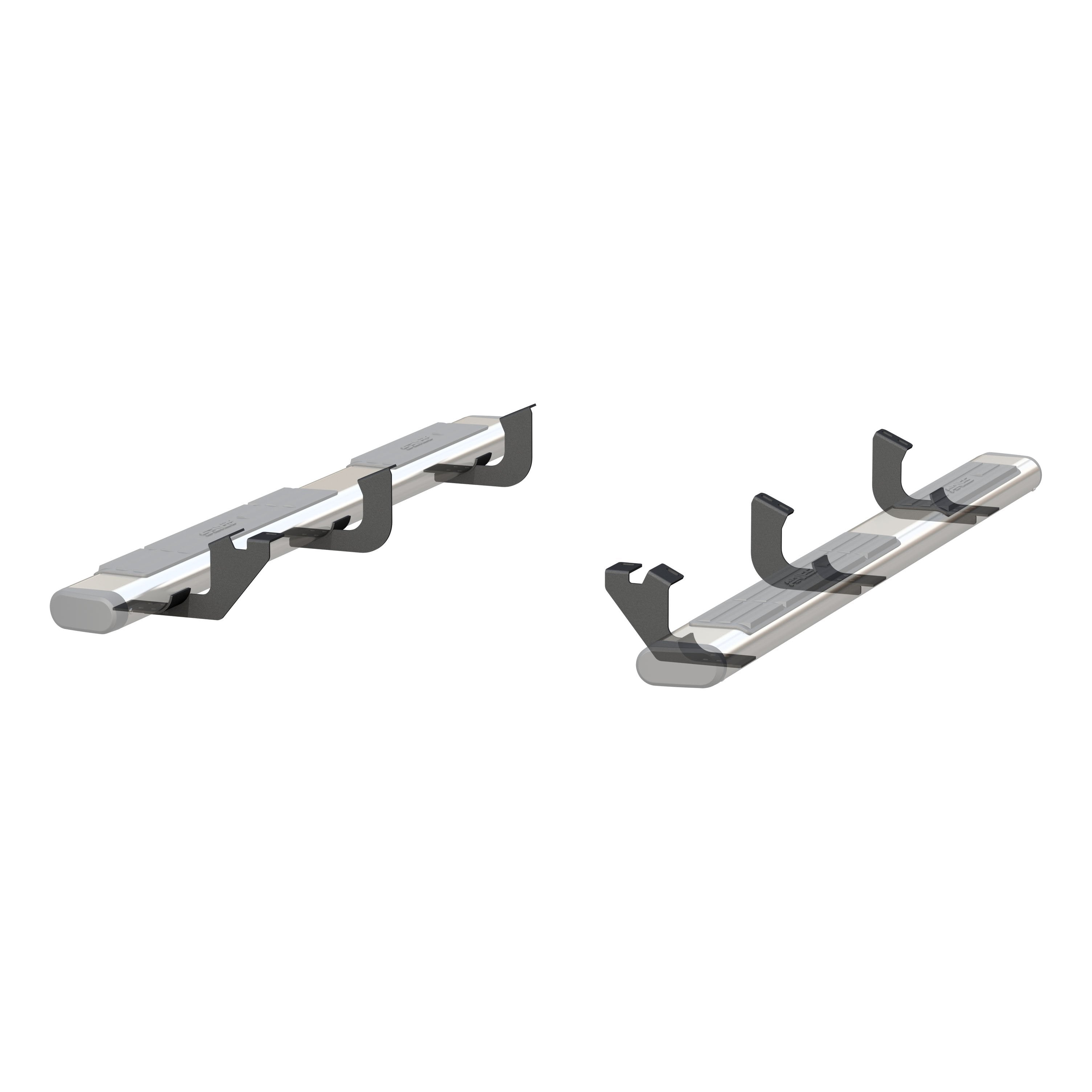 ARIES Mounting Brackets for 6" Oval Side Bars, 2015-2023 Toyota Tacoma