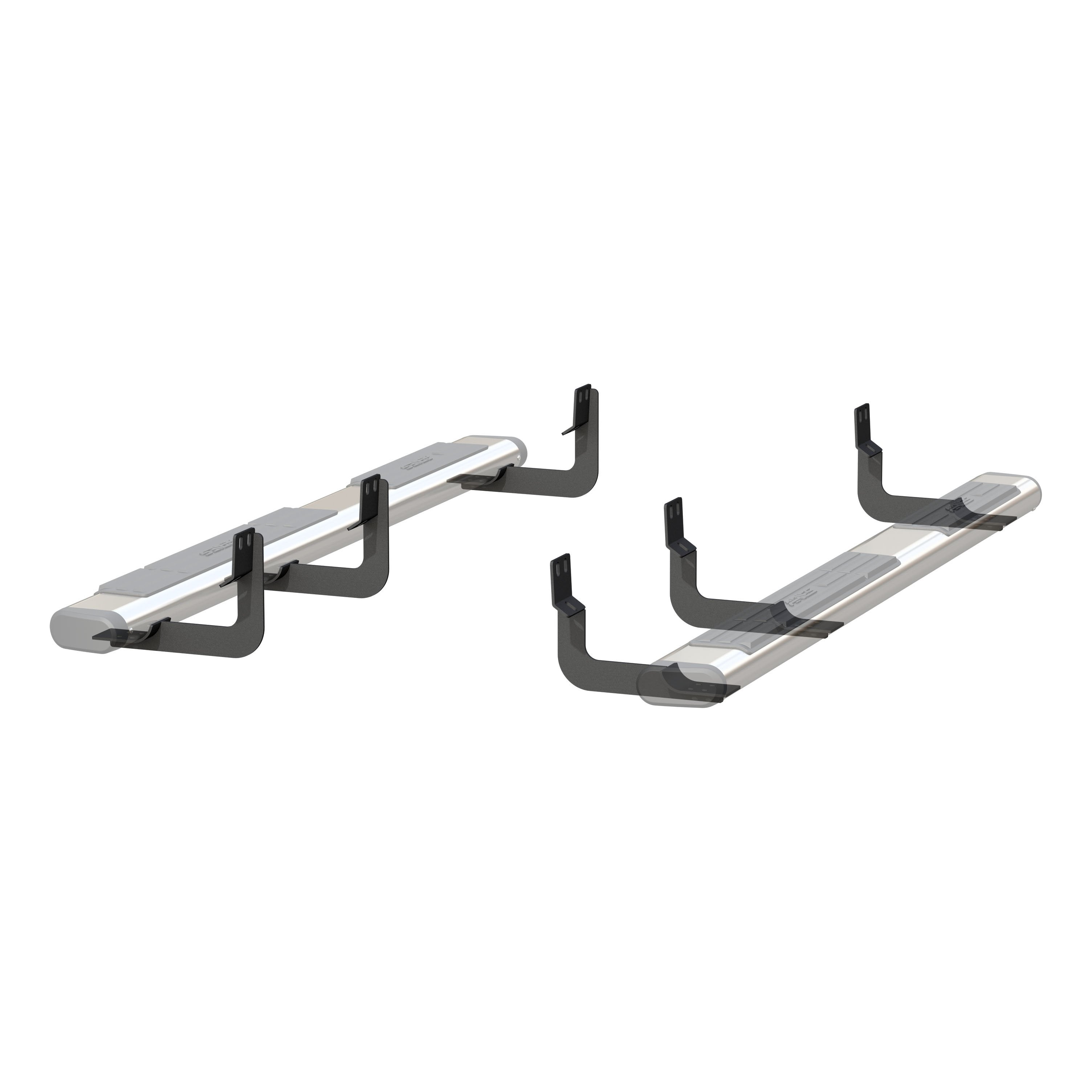 ARIES Mounting Brackets for 6" Oval Side Bars, 2016-2024 Nissan TITAN/TITAN XD