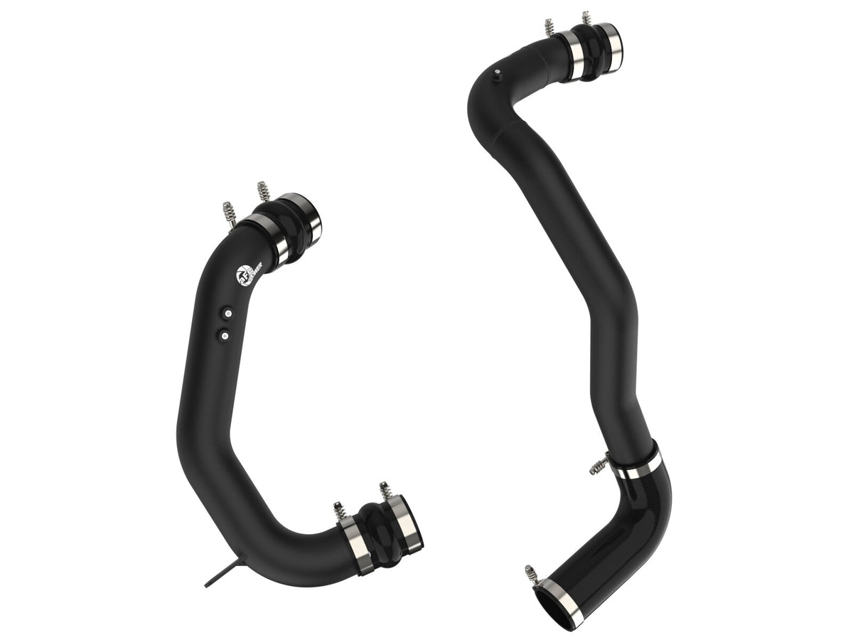 BladeRunner 3 Inch Aluminum Hot and Cold Charge Pipe Kit Black Ford Diesel Trucks 08-10 V8-6.4L Turbo Diesel