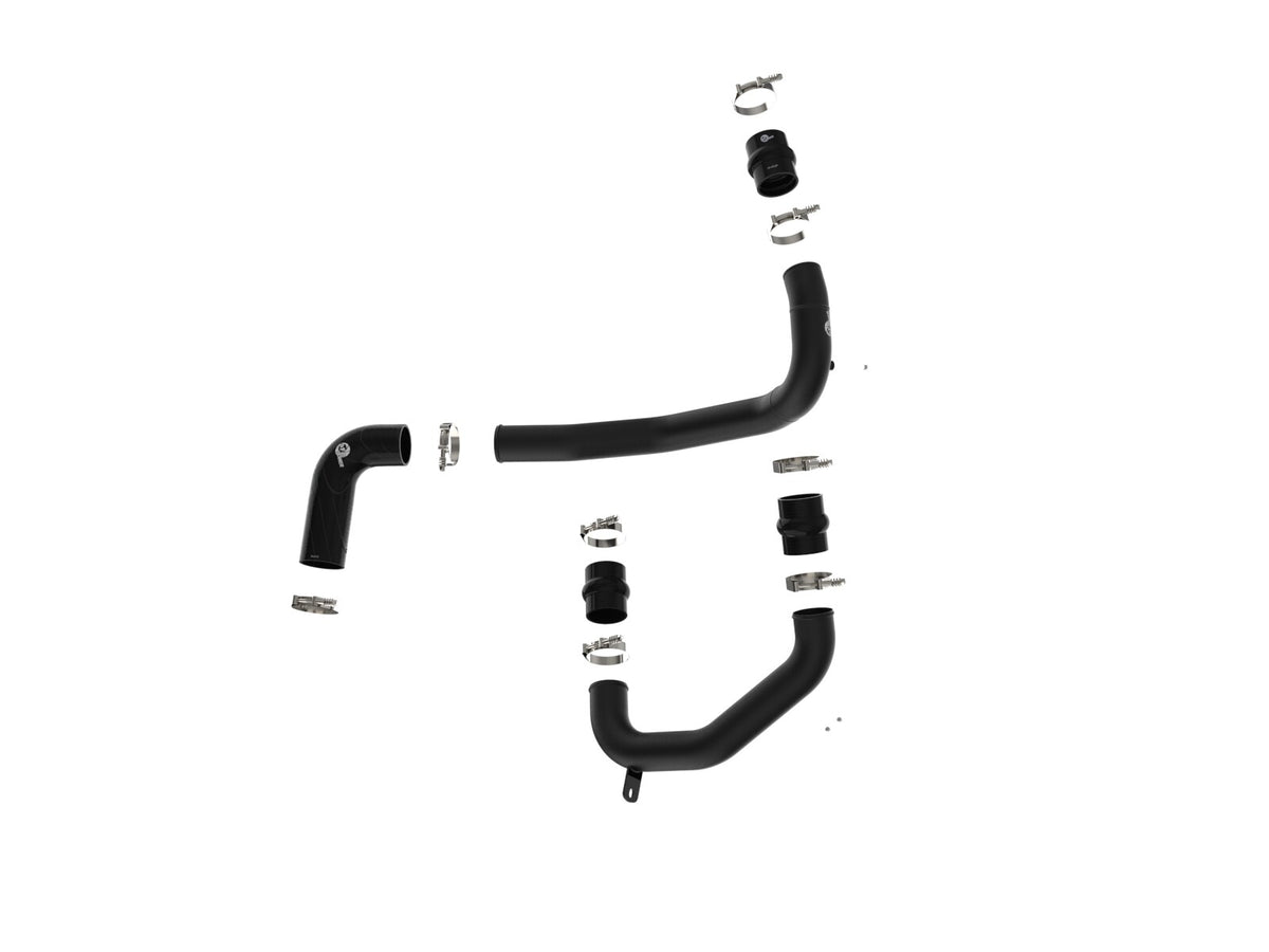 BladeRunner 3 Inch Aluminum Hot and Cold Charge Pipe Kit Black Ford Diesel Trucks 08-10 V8-6.4L Turbo Diesel