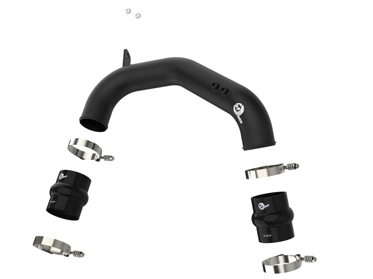 BladeRunner 3 Inch Aluminum Cold Charge Pipe Black Ford Diesel Trucks 08-10 V8-6.4L Turbo Diesel