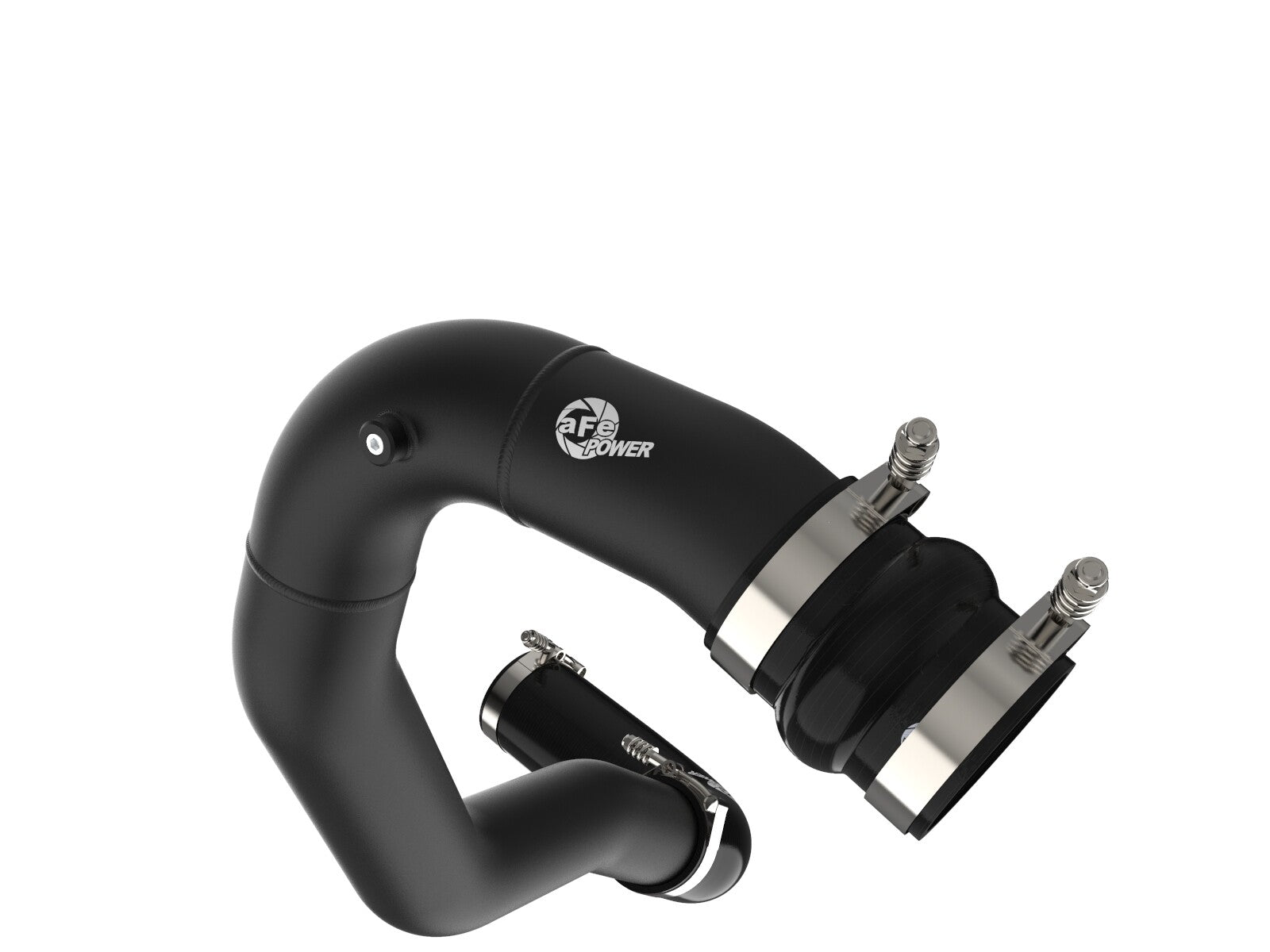 BladeRunner 3 Inch Aluminum Hot Charge Pipe Black Ford Diesel Trucks 08-10 V8-6.4L Turbo Diesel