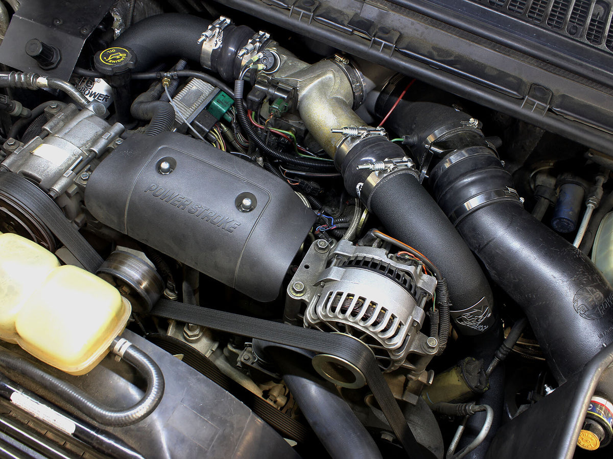 BladeRunner 3 Inch Aluminum Hot and Cold Charge Pipe Kit Black Ford Diesel Trucks 99-03 V8-7.3L Turbo Diesel