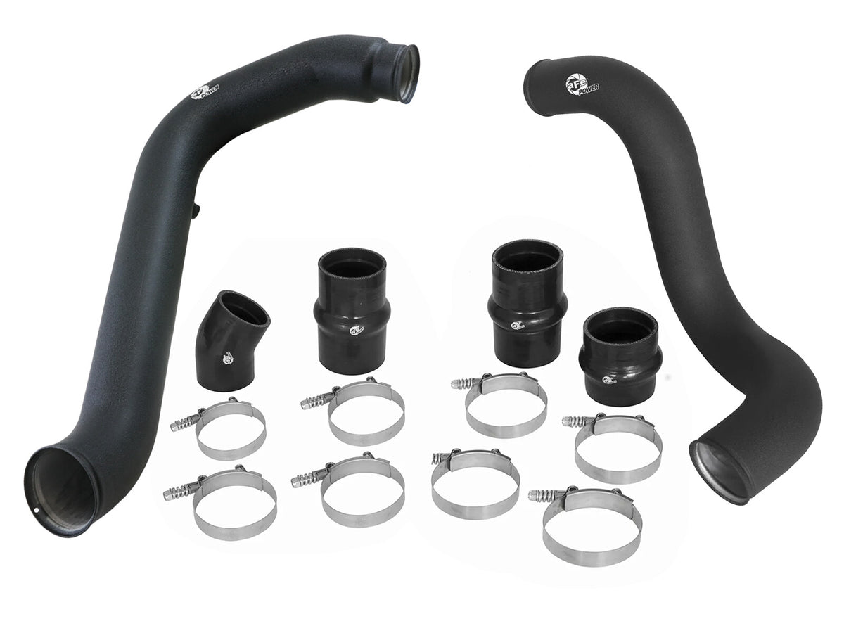 BladeRunner 3 Inch Aluminum Hot and Cold Charge Pipe Kit Black Ford Diesel Trucks 03-07 V8-6.0L Turbo Diesel
