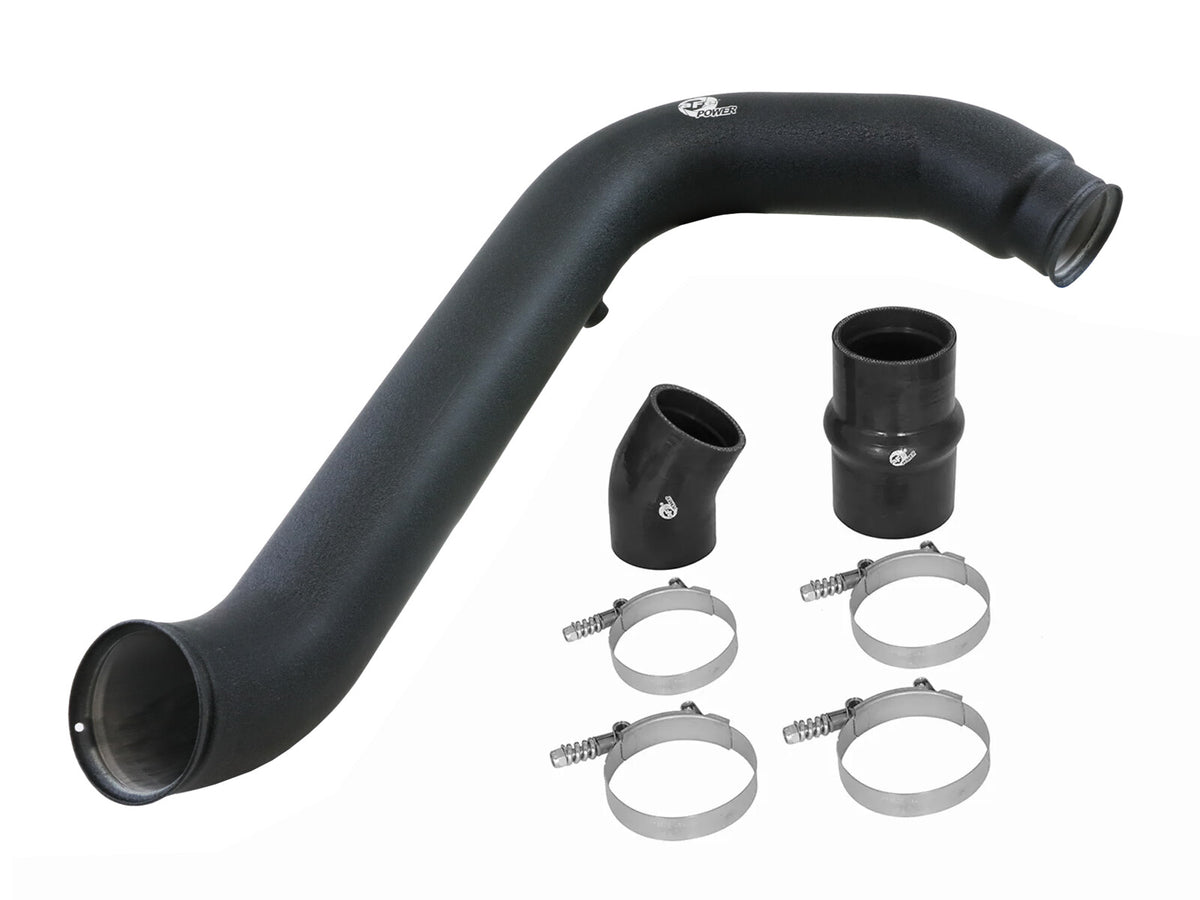 BladeRunner 3 Inch Aluminum Hot Charge Pipe Black Ford Diesel Trucks 03-07 V8-6.0L Turbo Diesel