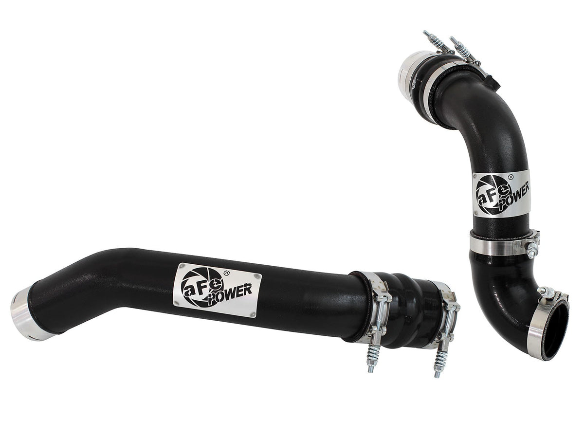 BladeRunner 3 Inch Aluminum Hot and Cold Charge Pipe Kit Black Ford Diesel Trucks 11-16 V8-6.7L Turbo Diesel