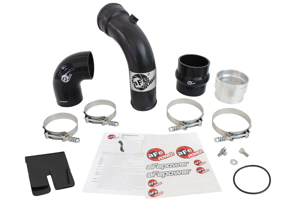 BladeRunner 3 Inch Aluminum Cold Charge Pipe Black Ford Diesel Trucks 11-16 V8-6.7L Turbo Diesel