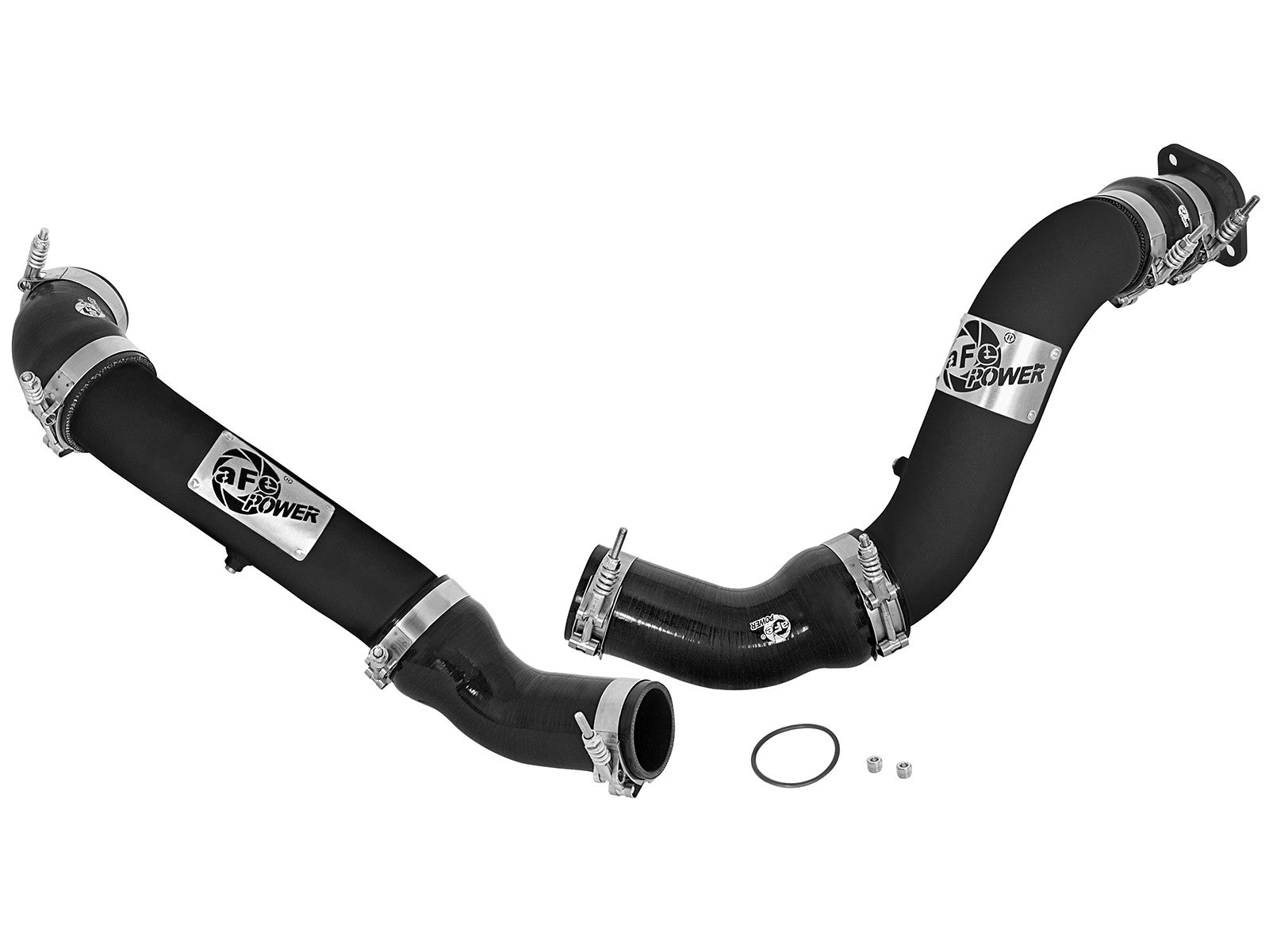 BladeRunner 3 Inch Aluminum Hot and Cold Charge Pipe Kit Black Nissan Titan Xd 16-19 V8-5.0L Turbo Diesel