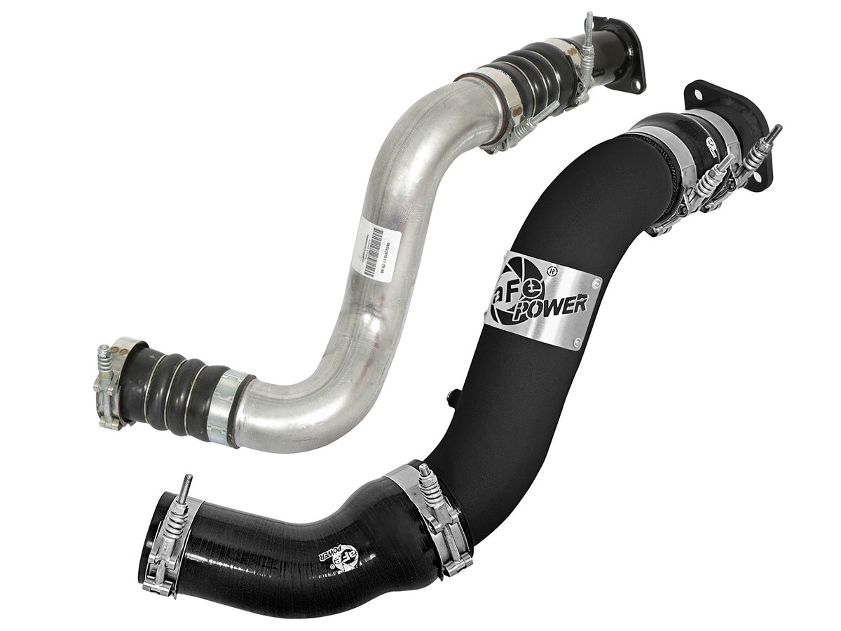 BladeRunner 3 Inch Aluminum Hot and Cold Charge Pipe Kit Black Nissan Titan Xd 16-19 V8-5.0L Turbo Diesel