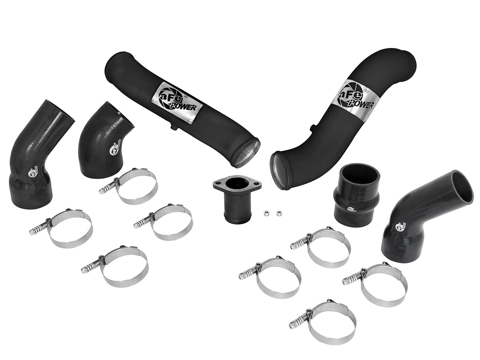 BladeRunner 3 Inch Aluminum Hot and Cold Charge Pipe Kit Black Nissan Titan Xd 16-19 V8-5.0L Turbo Diesel