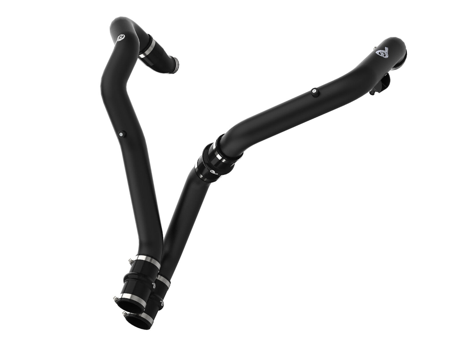 BladeRunner 2-1/2 Inch Aluminum Hot Charge Pipe Black Ford F-150 Raptor 17-20 V6-3.5L Twin Turbo