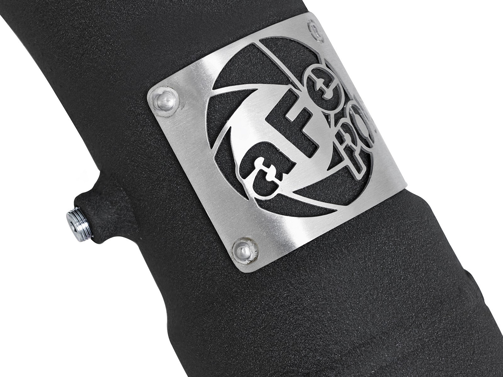 BladeRunner 3-1/2 Inch to 3 Inch Aluminum Cold Charge Pipe Black Ford F-150 Raptor 17-19 V6-3.5L Twin Turbo