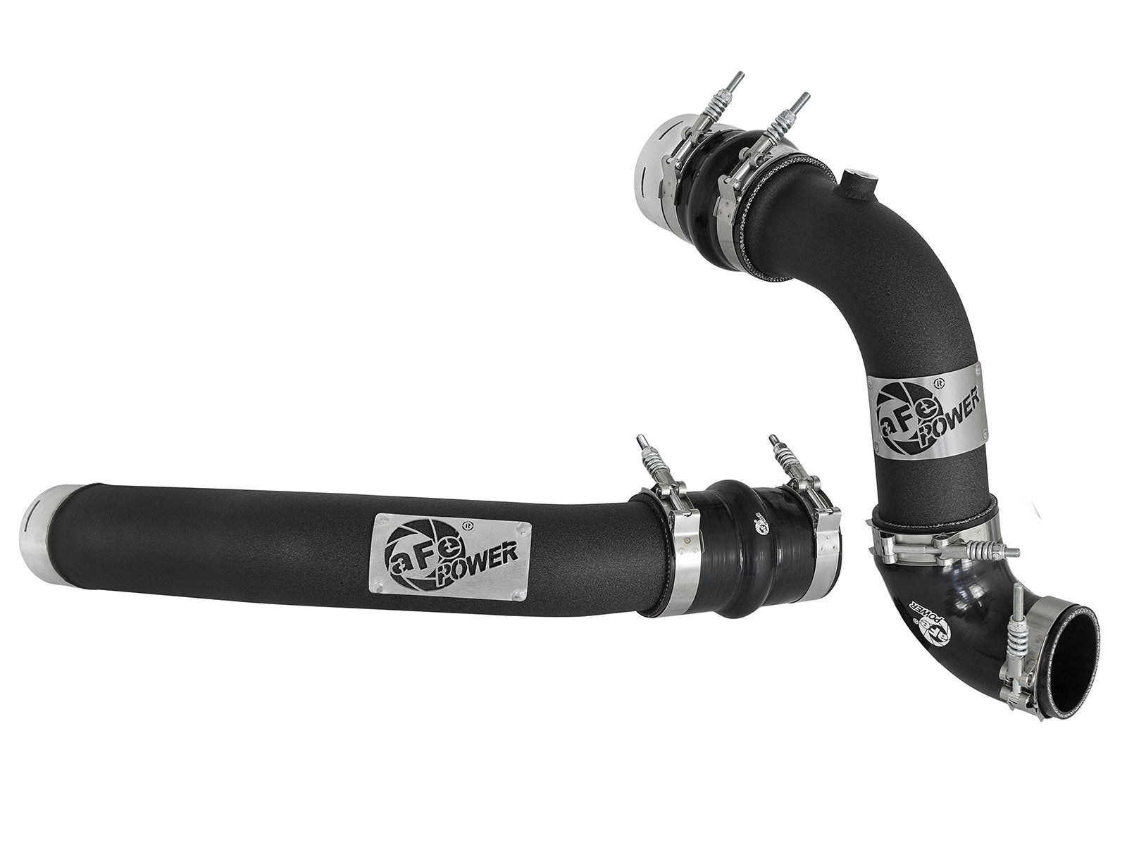 BladeRunner 3 Inch Aluminum Hot and Cold Charge Pipe Kit Black Ford Diesel Trucks 17-22 V8-6.7L Turbo Diesel
