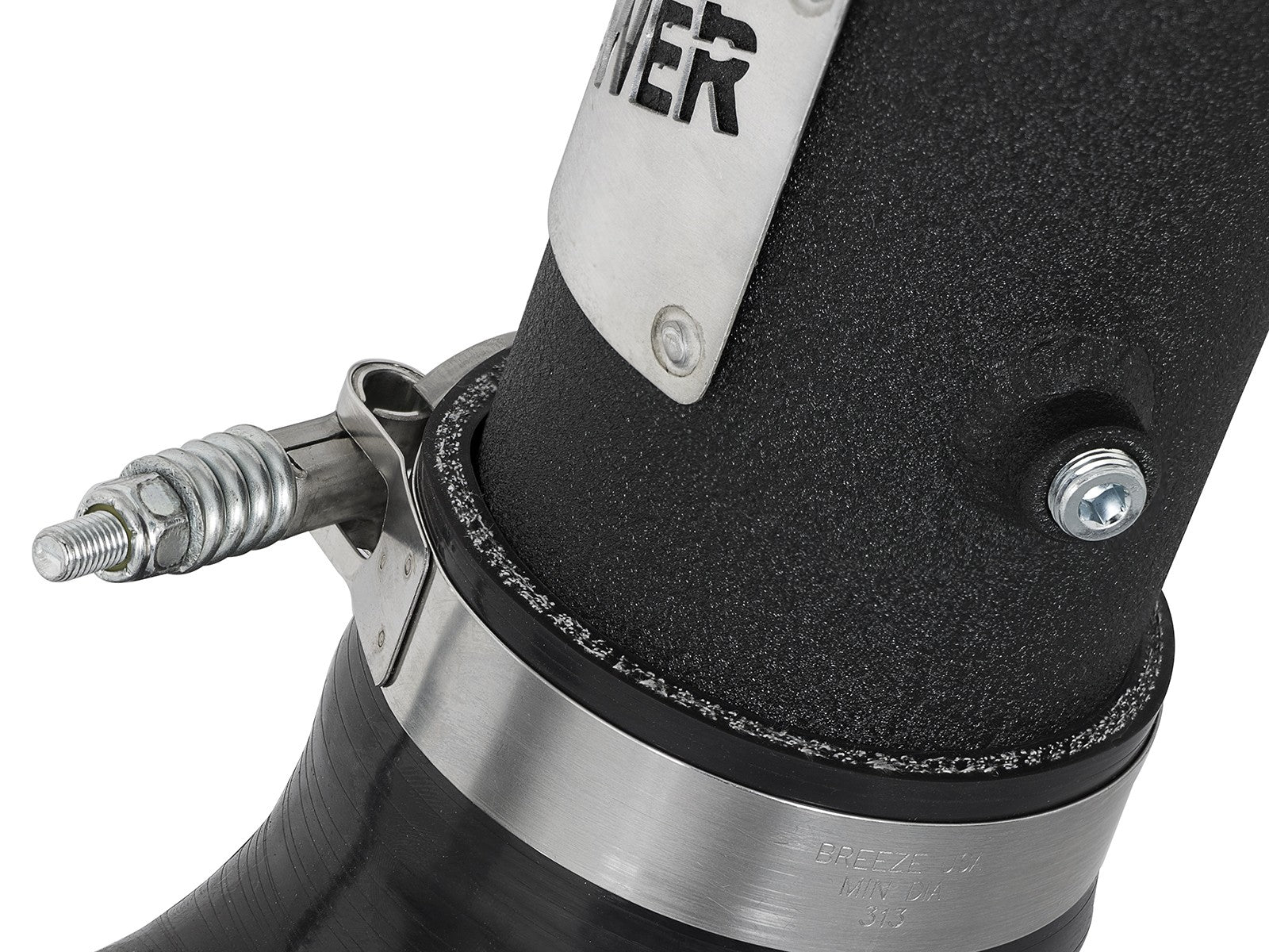 BladeRunner 3 Inch Aluminum Hot and Cold Charge Pipe Kit Black Ford Diesel Trucks 17-22 V8-6.7L Turbo Diesel