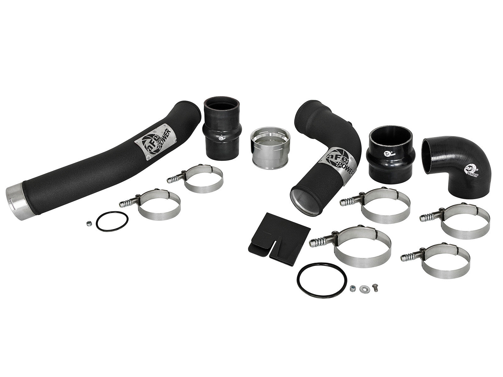 BladeRunner 3 Inch Aluminum Hot and Cold Charge Pipe Kit Black Ford Diesel Trucks 17-22 V8-6.7L Turbo Diesel