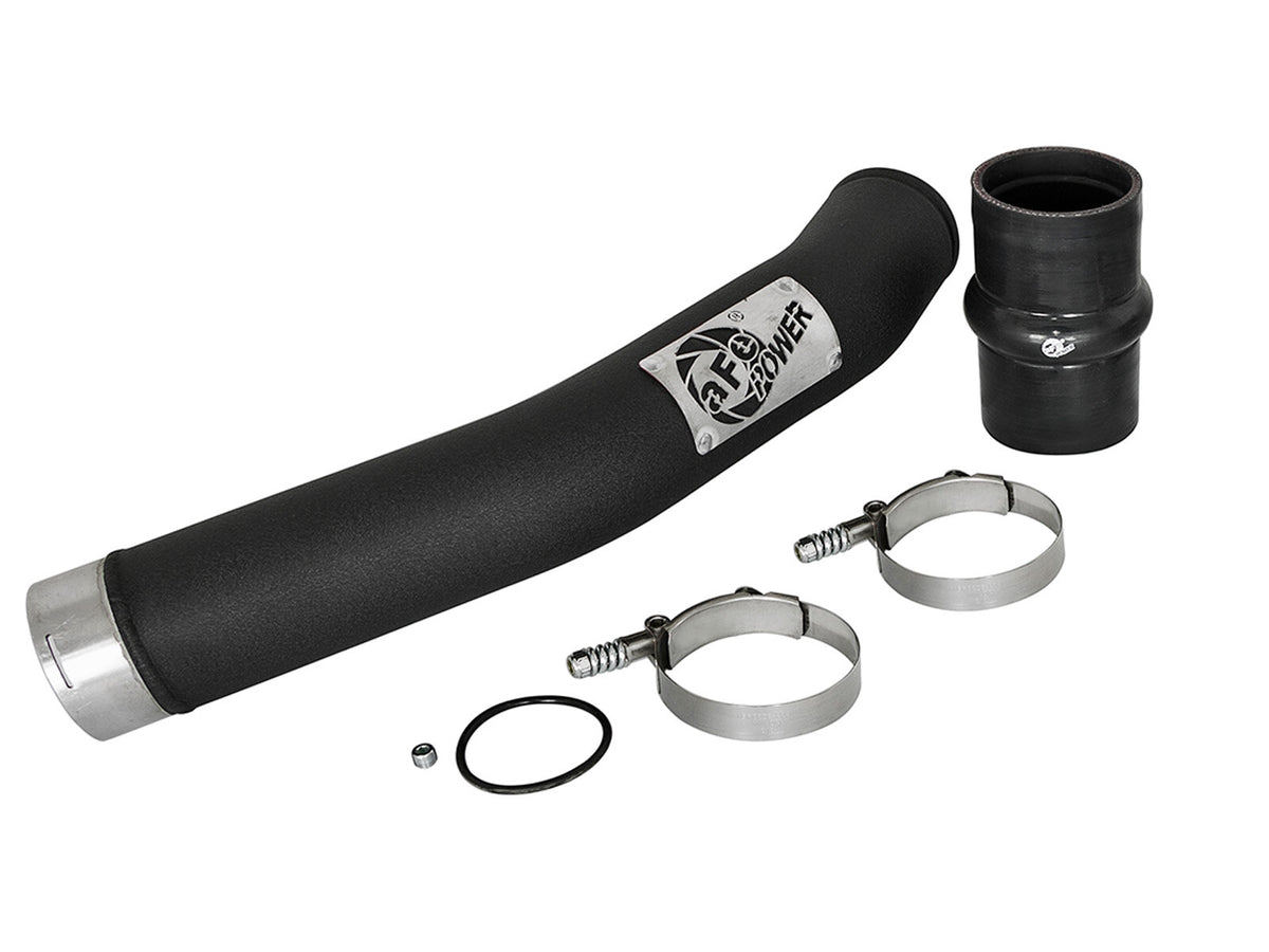 BladeRunner 3 Inch Aluminum Hot Charge Pipe Black Ford Diesel Trucks 17-22 V8-6.7L Turbo Diesel