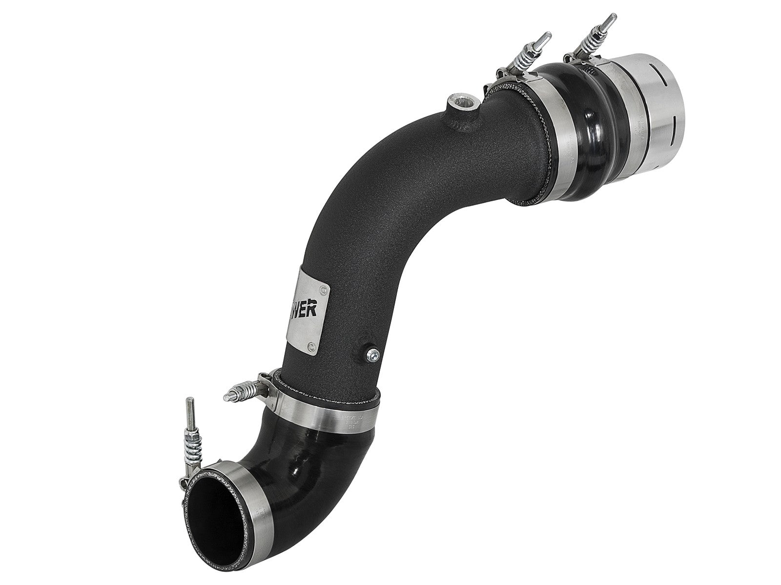 BladeRunner 3 Inch Aluminum Cold Charge Pipe Black Ford Diesel Trucks 17-22 V8-6.7L Turbo Diesel