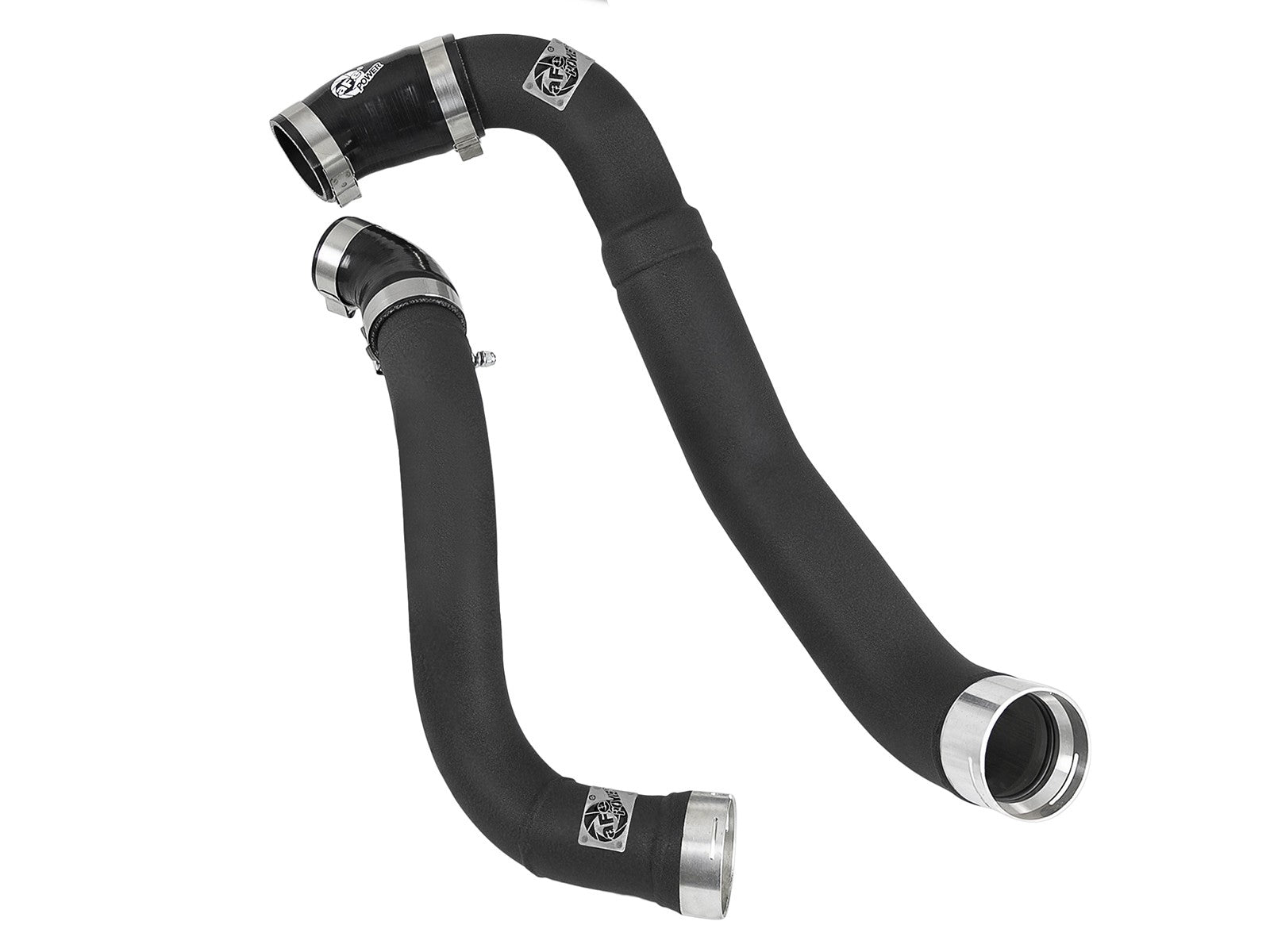 BladeRunner 3-1/2 Inch to 3 Inch Aluminum Cold Charge Pipe Black Ford F-150 18-19 V6-3.0L Turbo Diesel