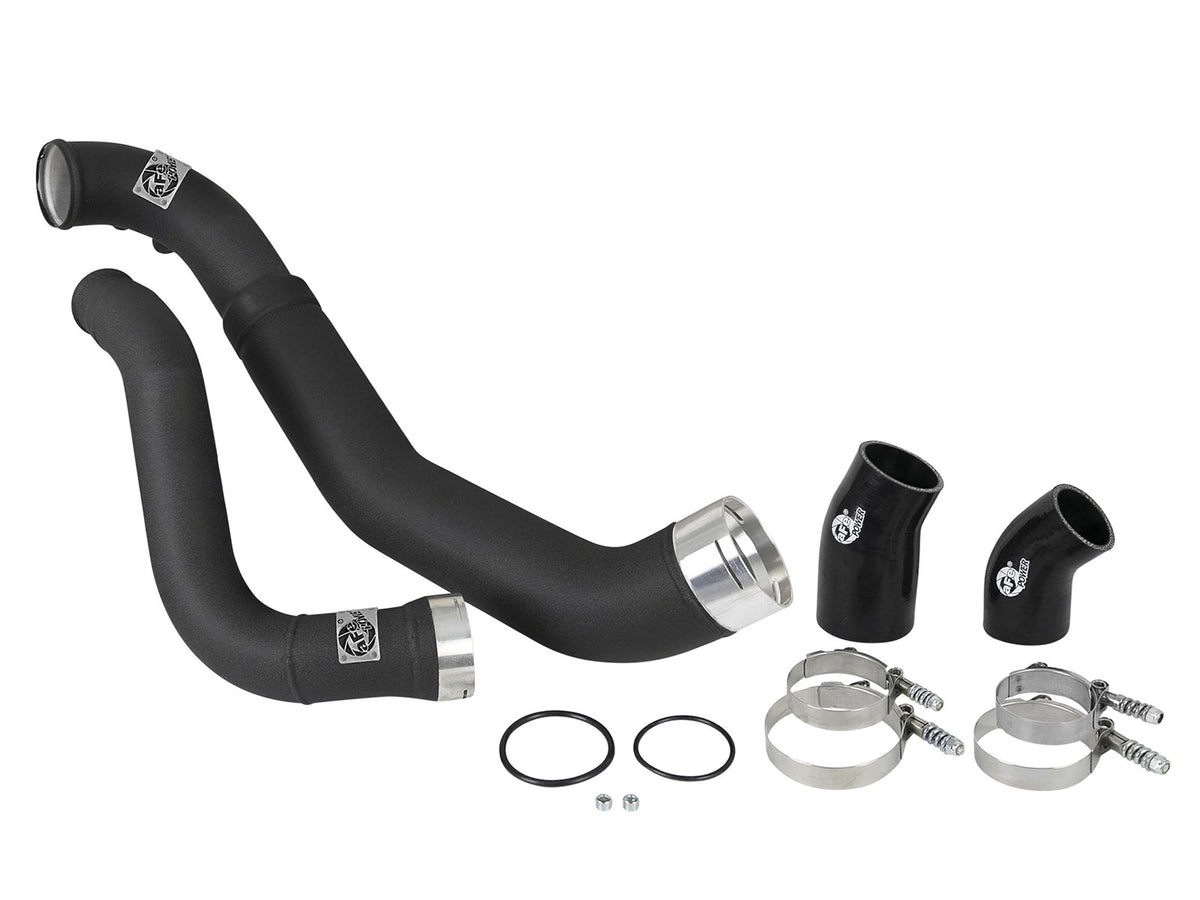 BladeRunner 3-1/2 Inch to 3 Inch Aluminum Cold Charge Pipe Black Ford F-150 18-19 V6-3.0L Turbo Diesel
