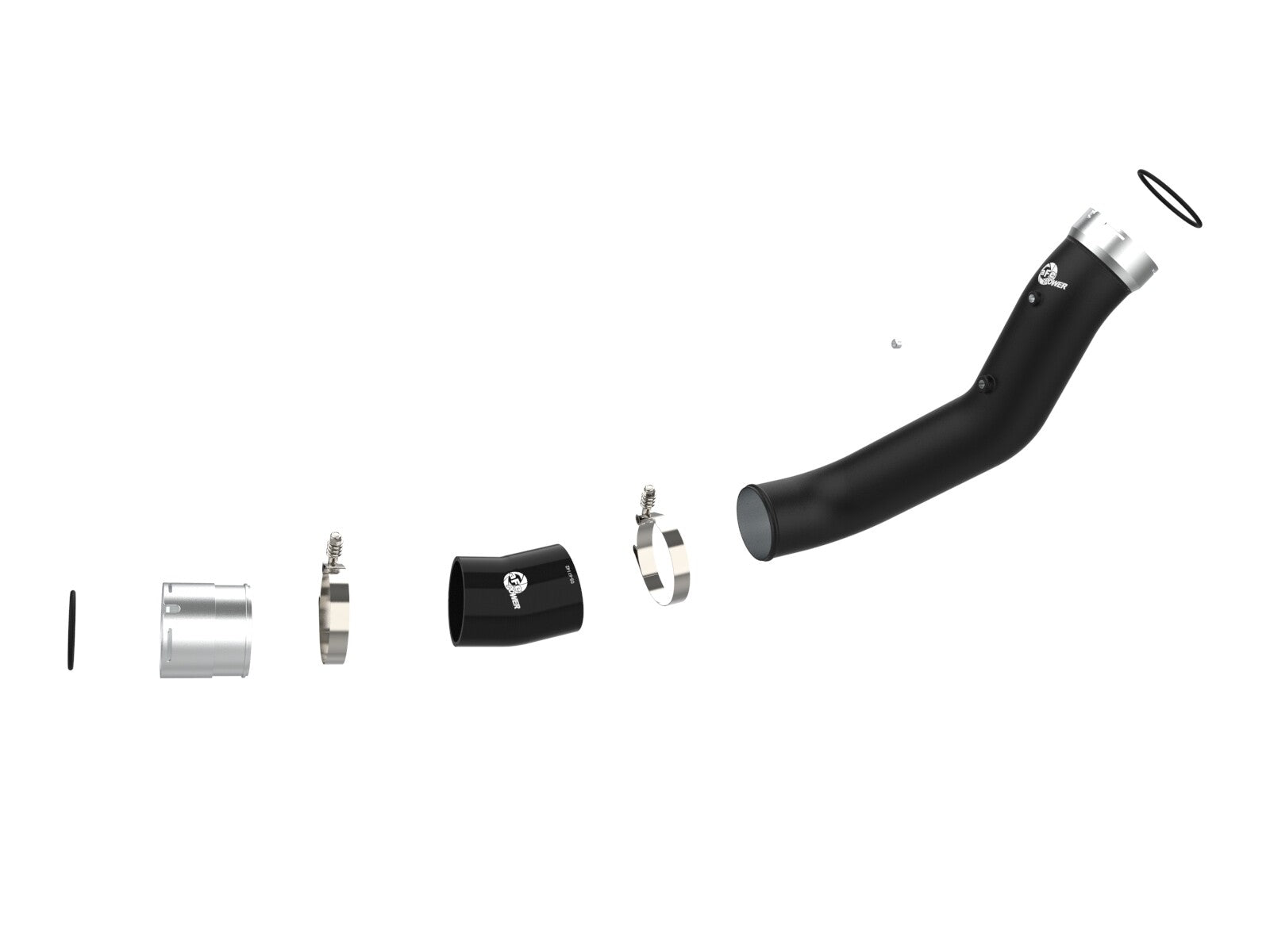 BladeRunner 3-1/2 Inch Aluminum Cold Charge Pipe Black GM Diesel Trucks 20-23 V8-6.6L Turbo Diesel