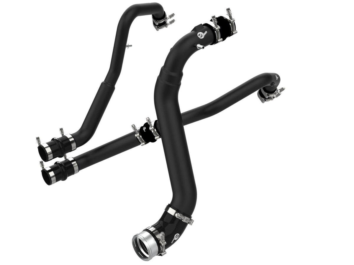 BladeRunner Aluminum Hot and Cold Charge Pipe Kit Black Ford F-150 21-24 V6-2.7L Twin Turbo