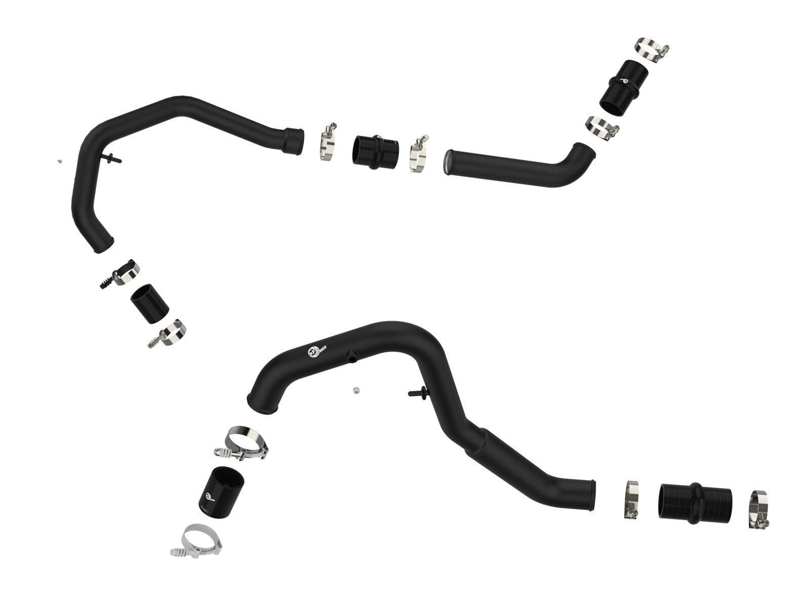 BladeRunner 2 Inch to 2-1/2 Inch Aluminum Hot Charge Pipe Black Ford F-150 21-24 V6-2.7L Twin Turbo