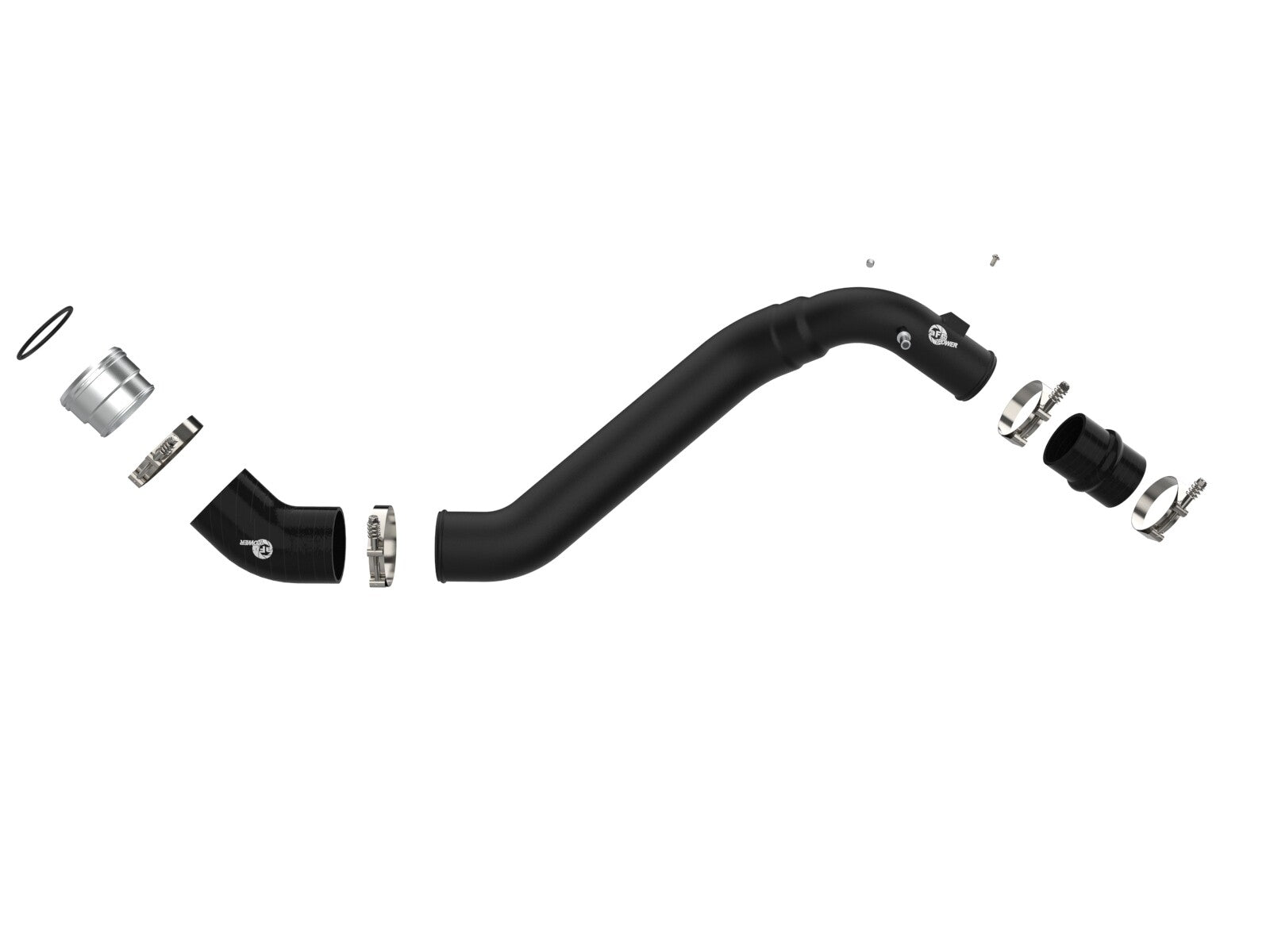 BladeRunner 3-1/2 Inch to 2-3/4 Inch Aluminum Cold Charge Pipe Black Ford F-150 21-26 V6-2.7L Twin Turbo