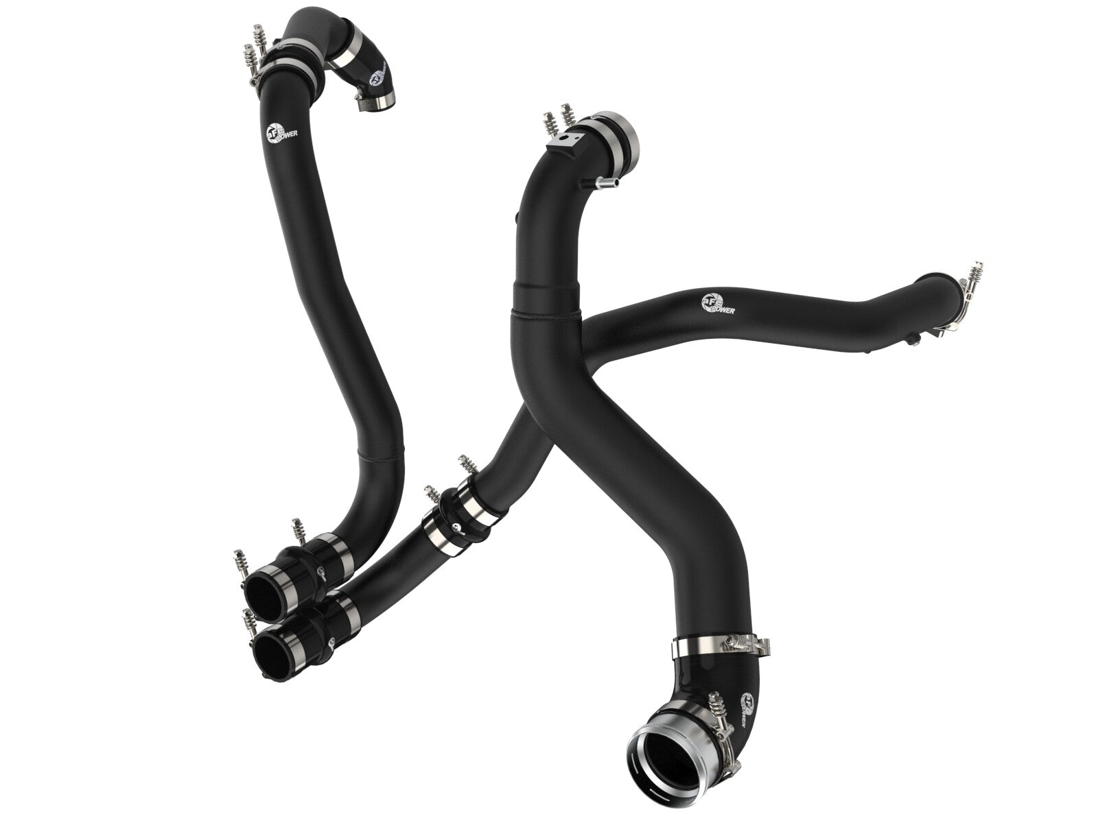 BladeRunner 3 Inch Aluminum Hot and Cold Charge Pipe Kit Black Ford F-150/Raptor 21-26 V6-3.5L Twin Turbo