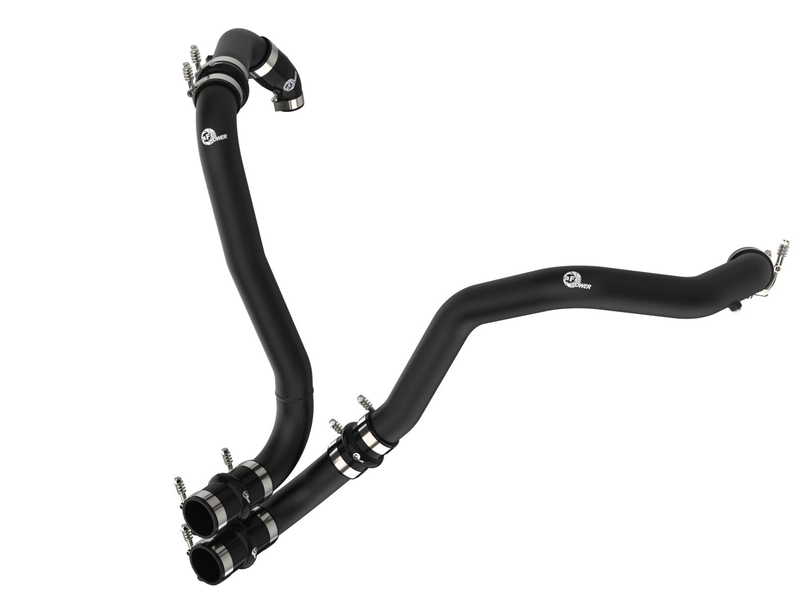 BladeRunner 3 Inch Aluminum Hot Charge Pipe Black Ford F-150/Raptor 21-26 V6-3.5L Twin Turbo