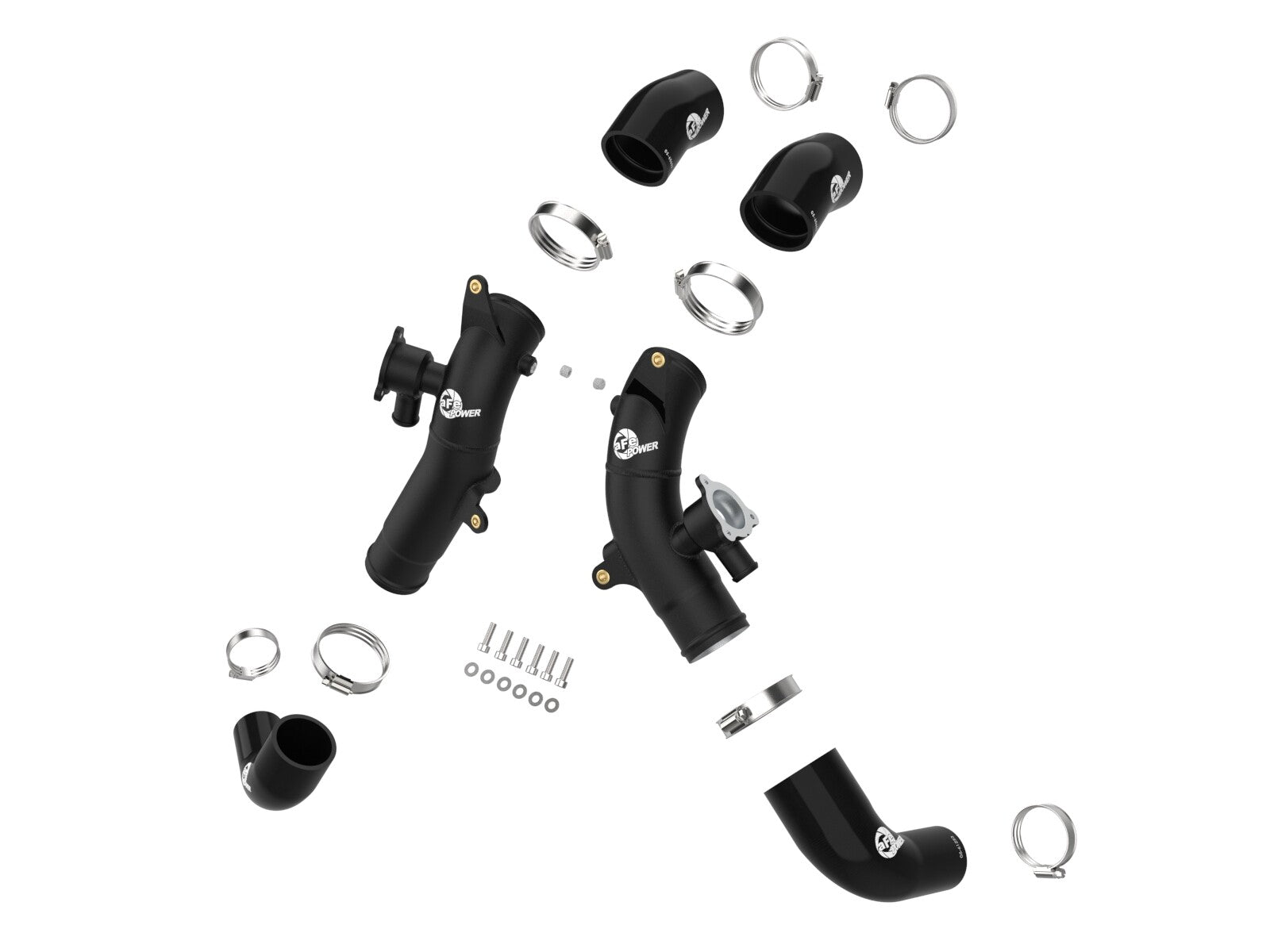 BladeRunner 2-1/2 Inch Aluminum Hot Charge Pipe Black Toyota Tundra 22-26 V6-3.4L Twin Turbo