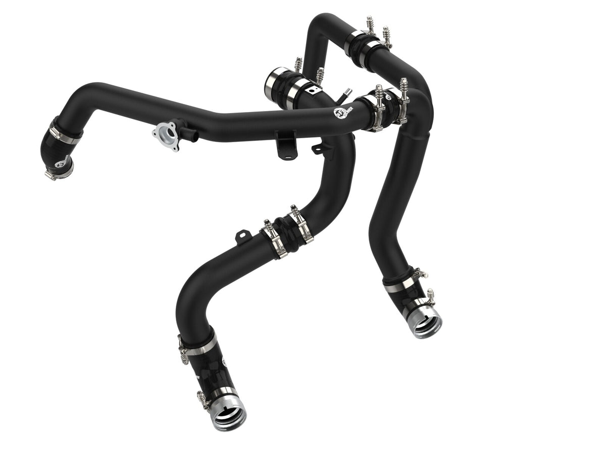 BladeRunner 2-1/4 Inch and 2-3/4 Inch Aluminum Hot and Cold Charge Pipe Kit Black Ford Bronco 21-26 V6-2.7L Twin Turbo
