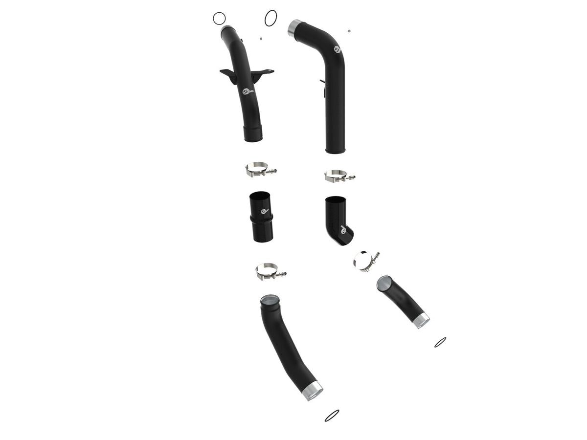 BladeRunner 2-1/2 Inch and 3 Inch Aluminum Hot and Cold Charge Pipe Kit Black Ram 1500 20-23 V6-3.0L Turbo Diesel