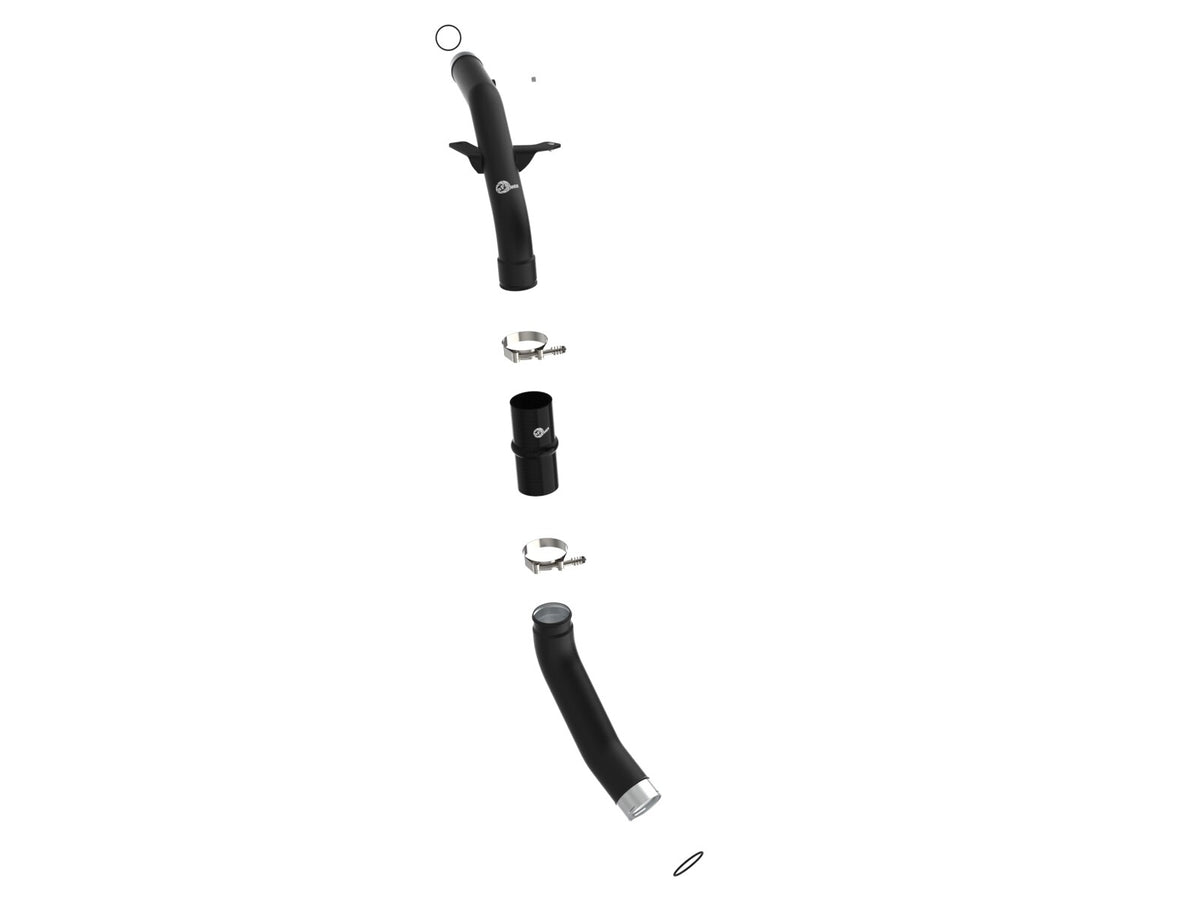 BladeRunner 2-1/2 Inch and 3 Inch Aluminum Hot Charge Pipe Black Ram 1500 20-22 V6-3.0L Turbo Diesel