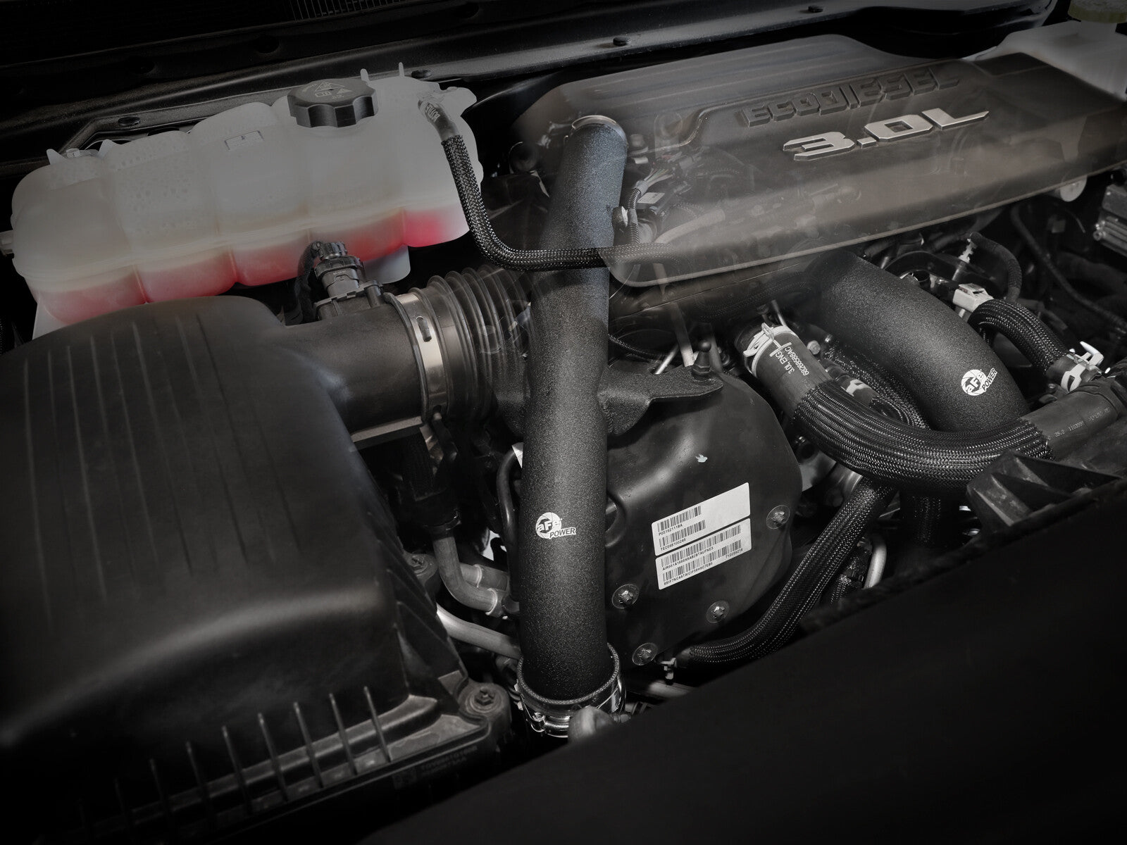 BladeRunner 2-1/2 Inch and 3 Inch Aluminum Hot Charge Pipe Black Ram 1500 20-22 V6-3.0L Turbo Diesel