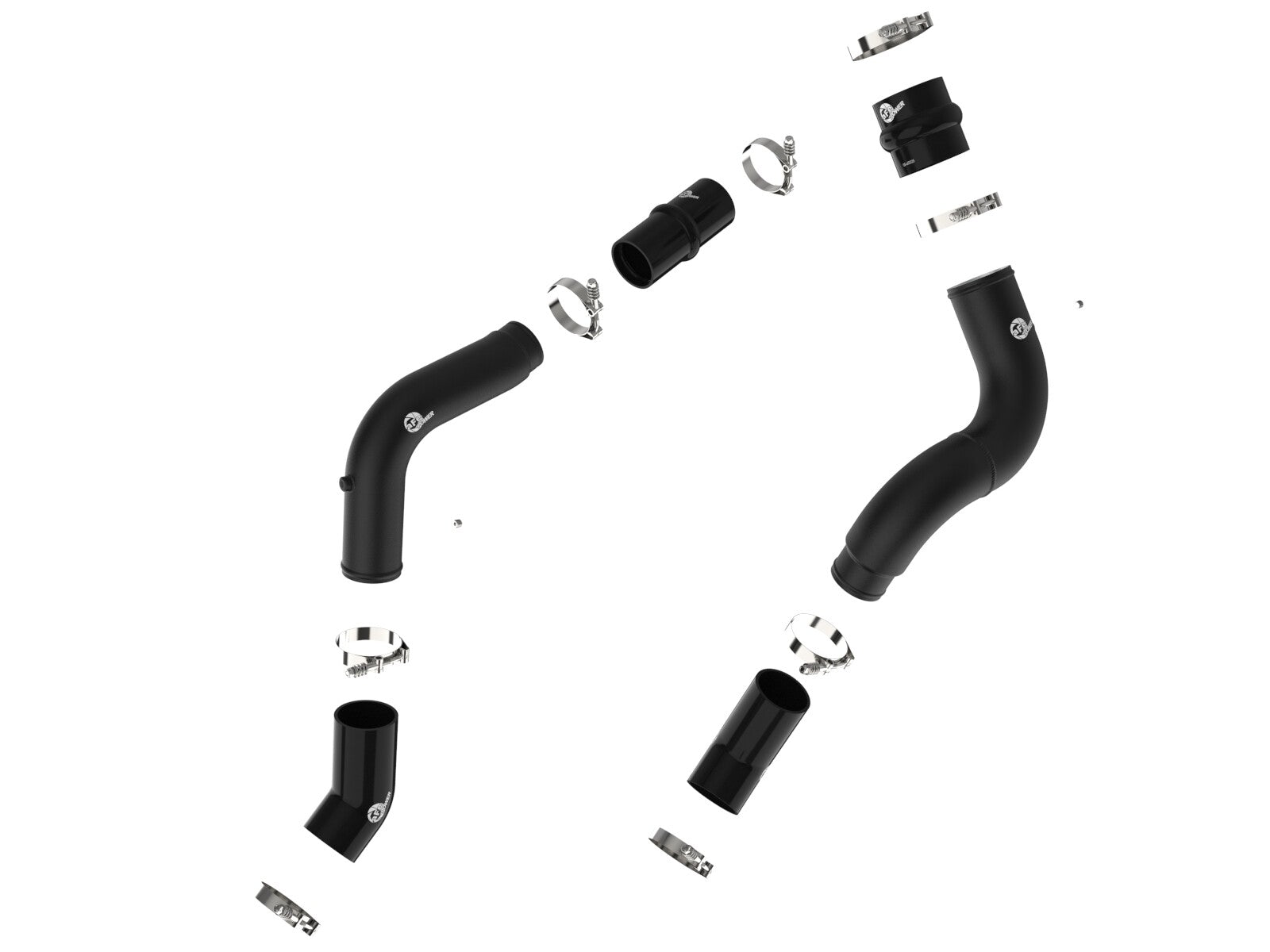 BladeRunner Aluminum Hot and Cold Charge Pipe Kit Black Ram Diesel Trucks 19-23 L6-6.7L Turbo Diesel