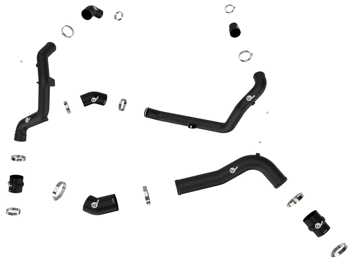 BladeRunner Aluminum Hot and Cold Charge Pipe Kit Black Ford Explorer St 22-24 V6-3.0L Twin Turbo