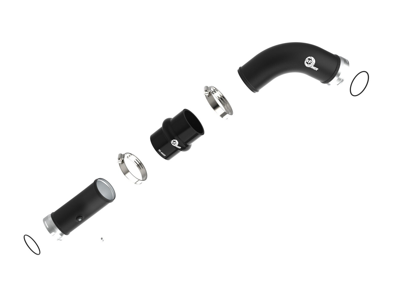 BladeRunner 2-1/2 Inch Aluminum Hot Charge Pipe Black Toyota Tacoma 24-26 L4-2.4L Turbo
