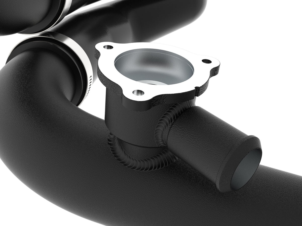 BladeRunner 2-1/4 Inch Aluminum Hot Charge Pipe Black Ford Bronco Raptor 22-26/Ranger Raptor 24-26 V6-3.0L Twin Turbo