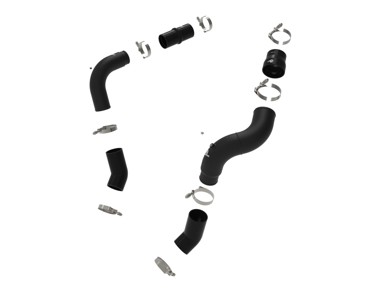 BladeRunner Aluminum Hot and Cold Charge Pipe Kit Black Ram Diesel Trucks 25-26 L6-6.7L Turbo Diesel