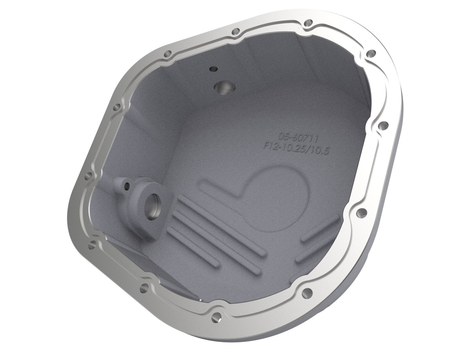 Street Series Rear Differential Cover Raw w/ Machined Fins Ford F-250/F-350/Excursion 86-26 V8 Turbo Diesel (10.25/10.50-12)